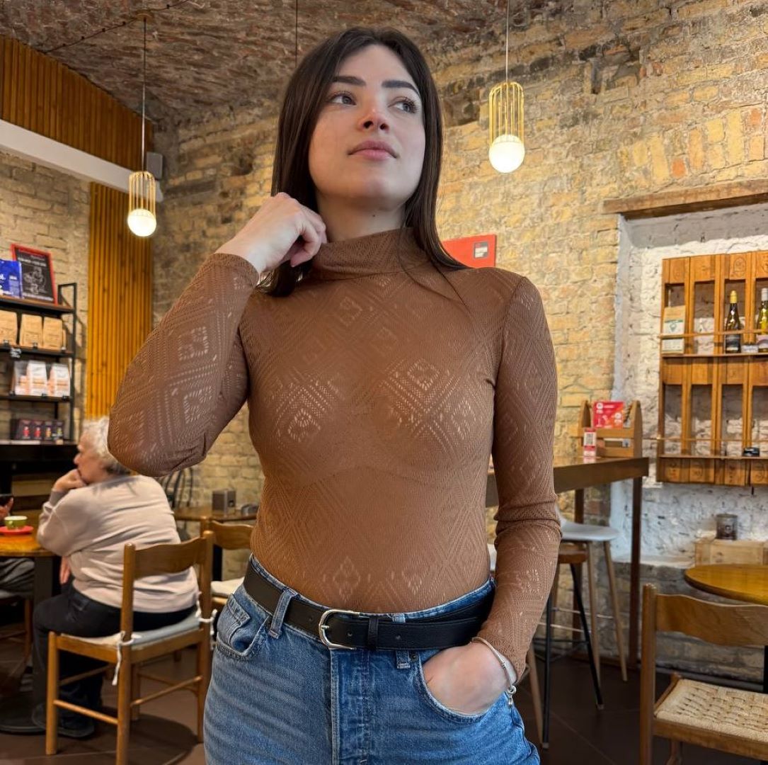 "Pure Sheer Geo" Body (Insider Edition) — Coffee Knit