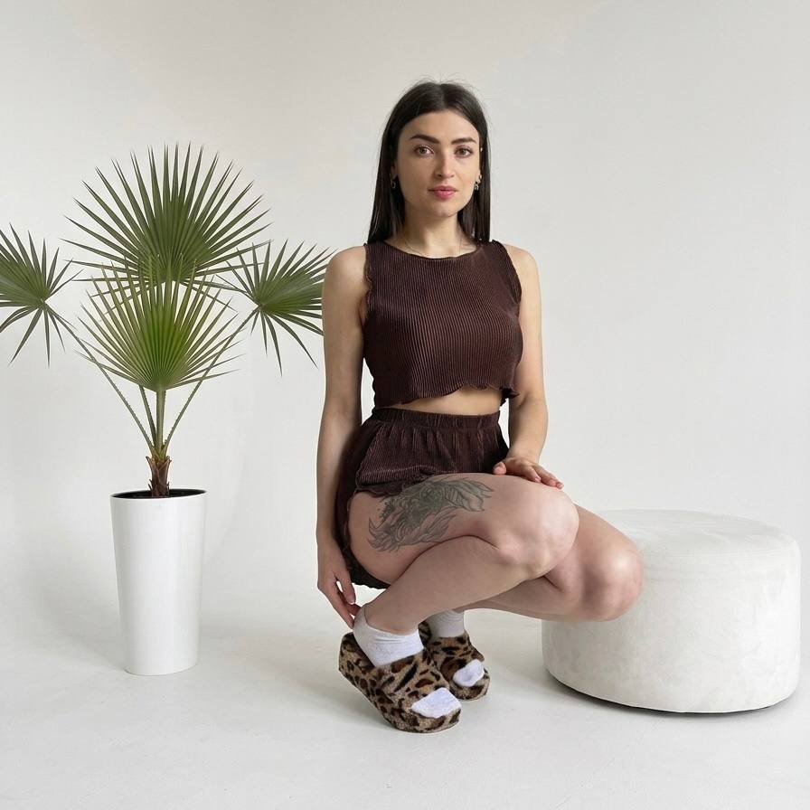 Lilly Fine Pleat Set — Versatile Top &amp; Shorts